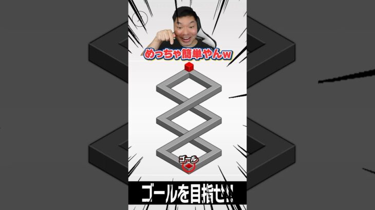 カンタン迷路かと思いきや…😭😭😭 #パズル #錯視 #Shorts