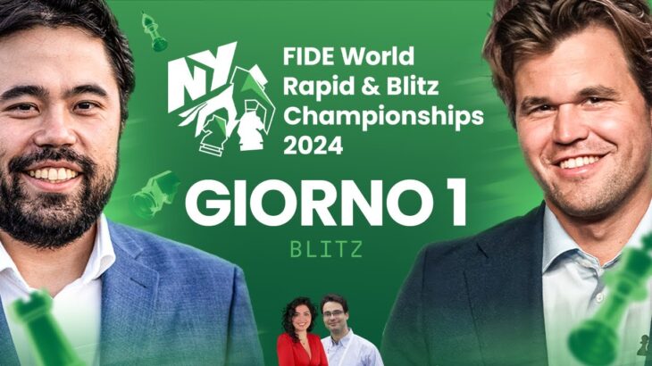 Campionato del Mondo Blitz FIDE 2024 con CARLSEN, NAKAMURA, MORONI e LODICI | Giorno 1 – Svizzero