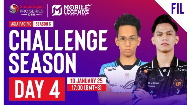 🔴 [FIL] AP Mobile Legends: Bang Bang | Snapdragon Mobile Challenge Season | Season 6 | Day 4