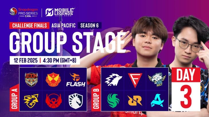 🔴 [FIL] AP MLBB | Snapdragon Mobile Challenge Group Stage | Season 6 | Day 3