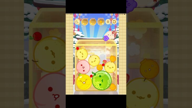 おーい(笑)[スマホ版スイカゲーム]#すいかゲーム #ショート #スマホゲーム